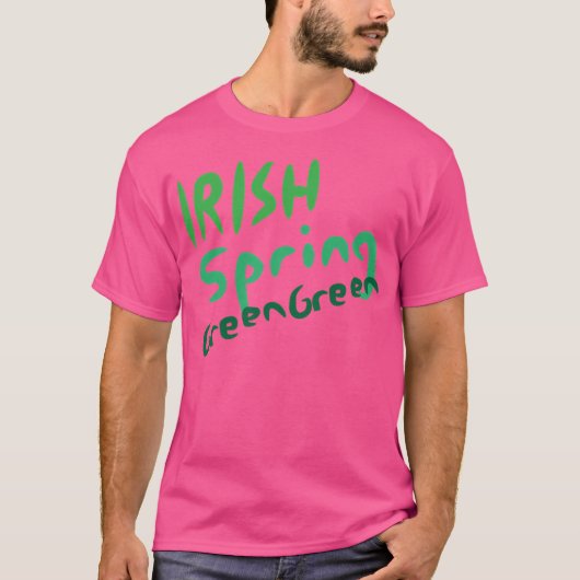 T-shirt Vert printemps irlandais (Devant)