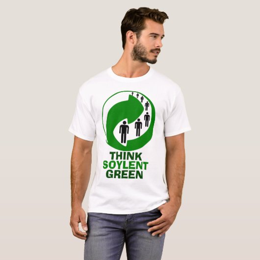 T-shirt vert soja (Devant entier)