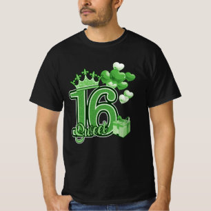 T-shirt Vert Sweet sixteen