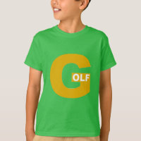 T-shirt vert trèfle  Enfants  DESIGN  GOLF 
