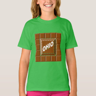 T-shirt vert trèfle fille CHOCOLAT OHIO