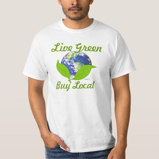 T-shirt vert vivant (Devant)