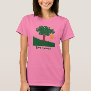 T-shirt Vert vivant