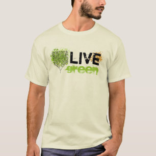 T-shirt Vert vivant