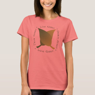 T-shirt Vert Vivant, Vert Amour, Penser Vert Vert, Vert Rê