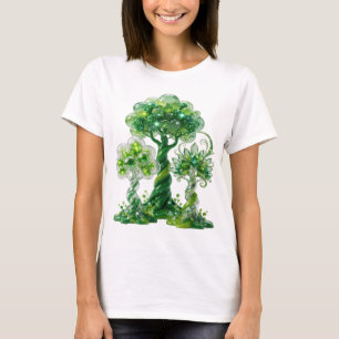T-shirt Vert Witty GREEN GEMS ET BULLES ÉTINCELANTES