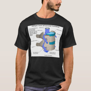 T-shirt Vertèbre cervicale de la colonne vertébrale