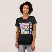T-shirt Vertical à motif Pastels (Devant entier)