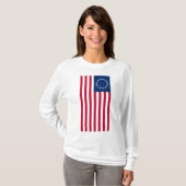 T-shirt Vertical Betsy Ross Flag (Devant entier)