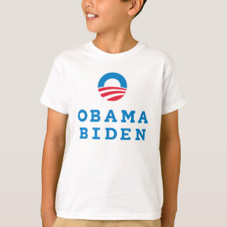 T-shirt Verticale de logo d'Obama Biden "O" (couleur)