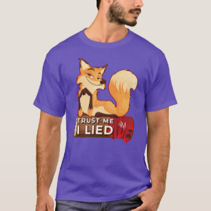T-shirt: Vertrouw me (paars) T-shirt