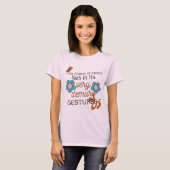 T-shirt Very Demure Gestures-Gen Z 2026, Pink Women Basic (Devant entier)