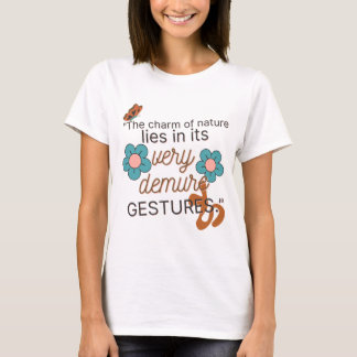 T-shirt Very Demure Gestures-Gen Z 2026, White Women Basic