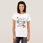T-shirt Very Demure Gestures-Gen Z 2026, White Women Basic (Devant entier)