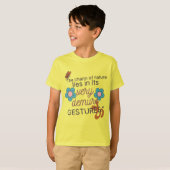 T-shirt Very Demure Gestures-Gen Z 2026, Yellow Kids Basic (Devant entier)