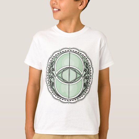 T-shirt Vesica Piscis, Puits de Chalice, Symbole celtique, (Devant)