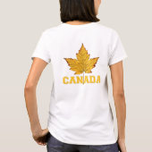 T-shirt Veste Canada féminin Veste Canada Drapeau Veste so (Dos)