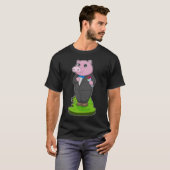 T-shirt Veste de toilettage de cochon mariage (Devant entier)