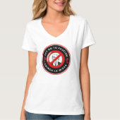 T-shirt Veste en denim anti-fasciste (Devant)
