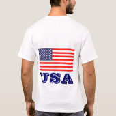 T-shirt Veste patriotique avec drapeau américain | USA (Dos)