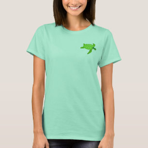 T-shirt Veste pour femmes de la tortue verte