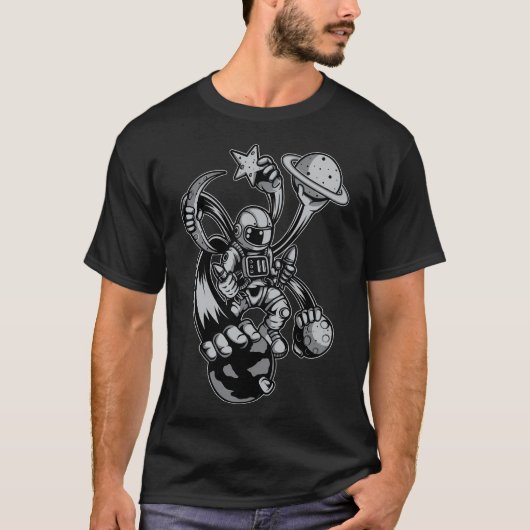 T-shirt Veste proactif astronaute (Devant)