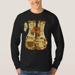 T-shirt Veste Safari Aventure avec jumelles Expedition