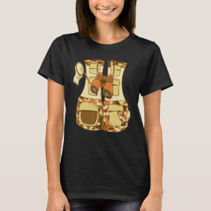 T-shirt Veste Safari Aventure avec jumelles Expedition