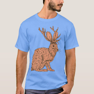 T-shirt Veste sauvage retro avec cornes d'antilope J