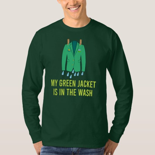 T-shirt Veste verte dans le lave Funny Master Golf (Devant)