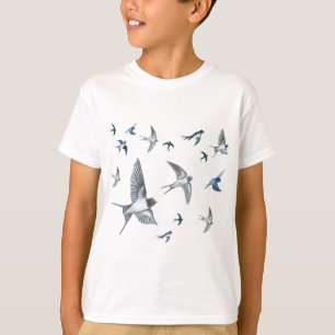 T-shirt  Vestige d'oiseaux avageurs volants