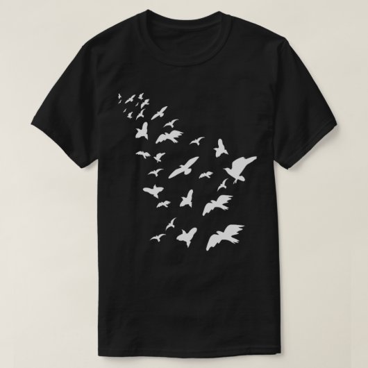T-shirt Vestiges D'Oiseaux Volant Oiseaux Conservation Don (Design devant)