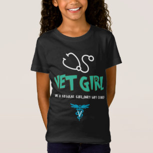 T-Shirt Vet Girl Vétérinaire Vet Tech étudiant Noël