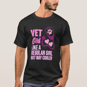 T-shirt Vet Girl Vétérinaire Vétérinaire Docteur vétérinai