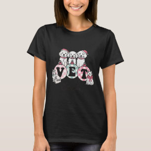 T-shirt Vet Tech Noël Vétérinaire Spécialiste animal vétér