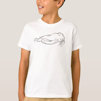 T-shirt vêtement américain de l'enfant à la langou
