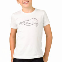 T-shirt vêtement américain de l'enfant à la langou