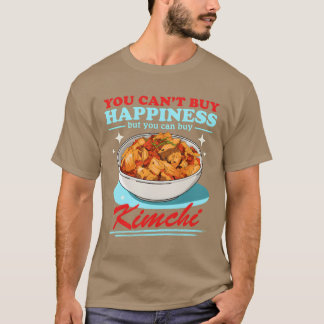 T-shirt Vêtement ami du Kimchi Bonheur Nourriture Coréenne