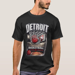 T-shirt Vêtement de rue rétro graphique de basket-ball de