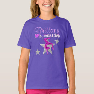 T-SHIRT VÊTEMENT PURPLE PERSONNALISÉ GYMNASTICS APPAREL