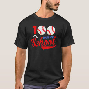 T-shirt Vêtements 100 jours d'école Maillot de baseball 10