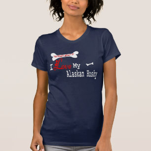 T-shirt Vêtements Alaskan Husky (I Love)