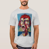 T-shirt Vêtements avec visage d'art (Devant)