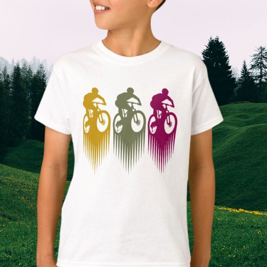 T-shirt Vêtements colorés VTT VTT VTT