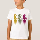 T-shirt Vêtements colorés VTT VTT VTT (Devant)
