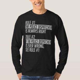 T-shirt Vêtements d'agent de dispatching de police  Mignon
