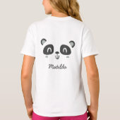 T-shirt Vêtements d'anniversaire de panda de caractère mig