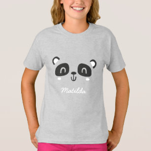 T-shirt Vêtements d'anniversaire pour enfants en panda à c