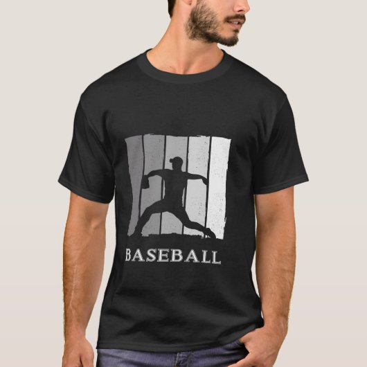 T-shirt Vêtements de baseball de Pitcher - Baseball (Devant)