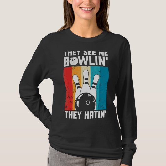 T-shirt Vêtements De Bowling (Devant)